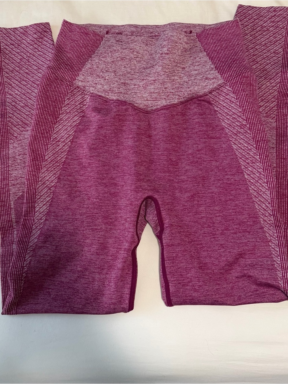 High-Waist Seamless Women's Leggings - Berry